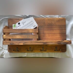 Wooden mail holder/keyholder